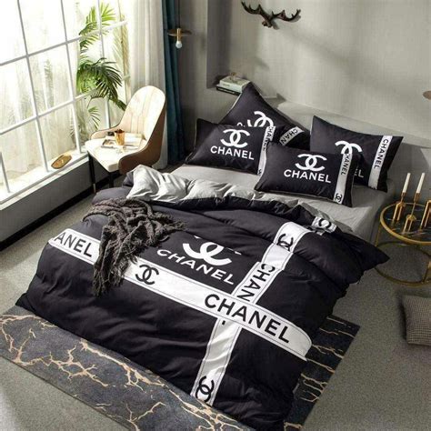 chanel themed bedding|vintage chanel bedspread.